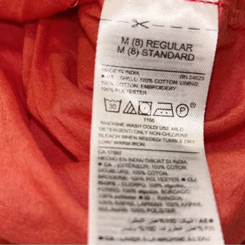 OLD NAVY Girl's Orange Short Sleeve Dress Medium 8